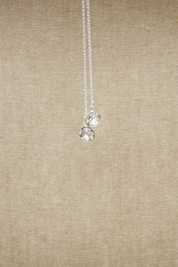 Rückenkette Brautschmuck mit Kristallen