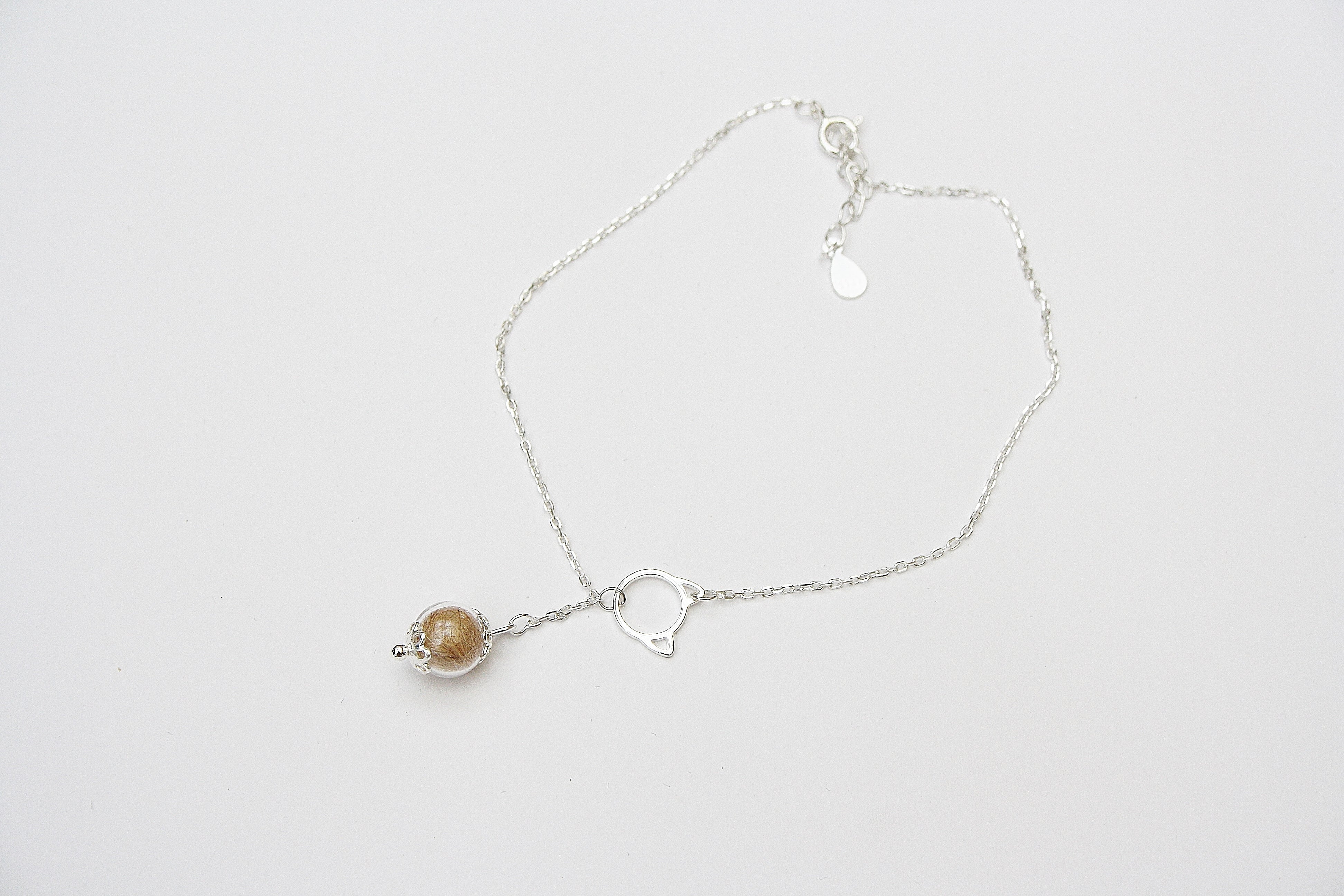 Katzenhaar Armband Silber 925